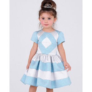 Halabaloo Blue Silver Frozen Toddler Girls Dress Birthday Princess sz 2T NEW NWT